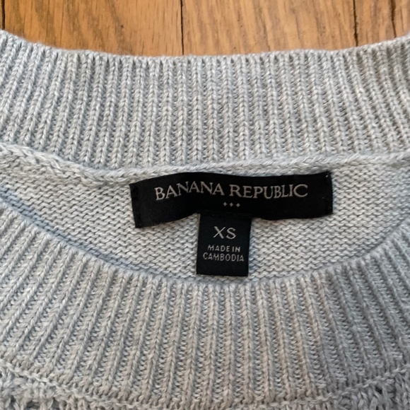 Banana Republic Gray Pointelle Sweater - Picture 2 of 4